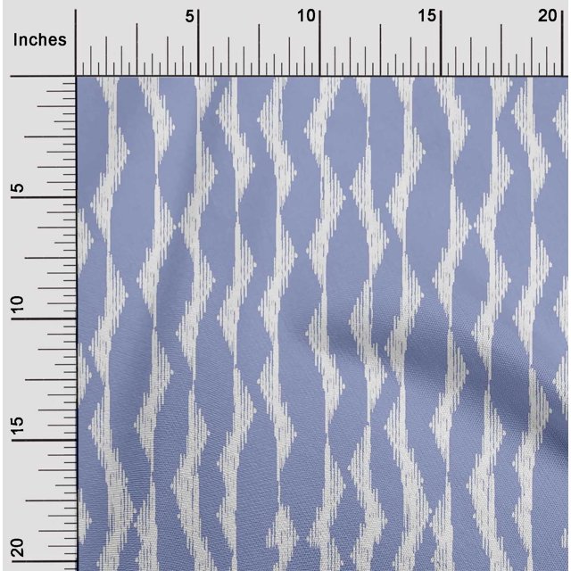 oneOone Cotton Flex Fabric Abstract Stripe Ikat Printed Craft Fabric BTY 40 Inch Wide
