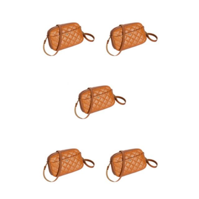 Ruiboury Portable And Practical Shoulder Bag Designed For Fashionable And Versatile Gifts brown 5Set