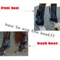 thumbnail image 3 of Horse Leg Front Hind Leg Tendon Protect Equestrian, PU Shell and Neoprene - White, 3 of 8