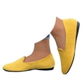thumbnail image 1 of Dakaela Ballerines pour Femmes Confortables en Suède à Bout Pointu à Enfiler Chaussures de Ballet Décontractées pour Femmes, 1 of 7