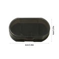 thumbnail image 2 of Ohufall 3 Compartment Daily Pill Organizer Morning Noon Night Vitamin Case Transparent Pill Storage, 2 of 5