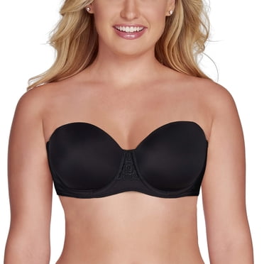 Vanity Fair womens Beauty Back Smoothing Strapless (34b - 44dd) Bra, Midnight Black, 36B US