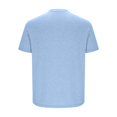 thumbnail image 3 of Besolor T-Shirt d'Été pour Homme à Manches Courtes, Col Rond Classique, T-Shirts Décontractés, Couleur Unie, Hauts Basiques, 3 of 5