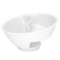 thumbnail image 4 of Separated Snack Bowl, Divided Bowl Spiral Slide Design Large Capacity  Stackable  For Ice Cream For Picnic For French Fries For Camping Trip White, 4 of 8