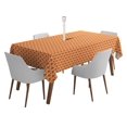 thumbnail image 1 of Vargottam Indoor/OutdoorTablecloth58x120 Inch Rectangle Tablecloth with Umbrella Hole and Zip- Waterproof PatioTableCloths- TableCovers for Backyard RectangularTable- Orange2, 1 of 5