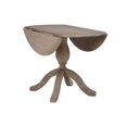 thumbnail image 3 of Linon Ervin Table de Salle à Manger Ronde à Abattants avec Piédestal en Bois Gris Rustique Lavé, 3 of 18