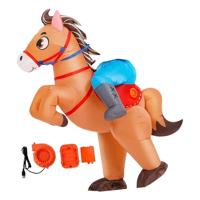 Esquirla Inflatable Costume Cute Ride on Horse Costume for Performance Parade Holiday