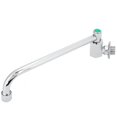 thumbnail image 4 of Faucet Water Copper Alloy Silver Wall-Mounted 360 Degree Rotating Faucet Semi-Automatic Kitchen Water Tap Kitchen Sink Faucets, 4 of 8