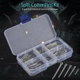 thumbnail image 2 of Ensemble de 175 Pcs 5 Types de Goupilles de Claquette en Alliage de Zinc en Métal Séparées Assortiment Kit Quincaillerie de Fixation, 2 of 11