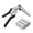 BK, variant on TopLLC Tools,Herramientas Type M Nail Ring Pliers Kit With 600pcs M Clips For Fence Fastening Upholstery Installation Animals Cages Cage tongs