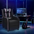 thumbnail image 3 of Gymax Massage Gaming Recliner Chair Racing Single Lounge Sofa Home Theater Seat Pink, 3 of 10