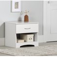 thumbnail image 1 of South Shore Step One 1-Drawer Nightstand - End Table with Storage for Adult, in Pure White, 1 of 12