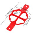 thumbnail image 3 of TopLLC Kitchen Gadgets, Kitchen Accessories, Kitchen Utensils, Kitchen Tool 4 Hole Omelette Maker Multi-functional 7-link Round Star Heart Shaped Pancake Maker Breakfast Baking Molds Omelette Mold, 3 of 6