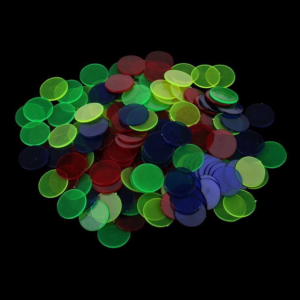 EYVRPAU – 100 Jetons De Bingo Transparents Multicolores – Jeux éducatifs, Comptage, Tri Et Activités Montessori