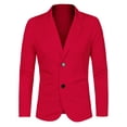 thumbnail image 2 of INSPIRE CHIC Blazer en Tricot à Revers Cranté à Manches Longues pour Homme avec Poches, 2 of 4