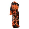 thumbnail image 4 of Mode Printemps 2023 pour Femmes Robe Moulante à une Épaule Froncée Aguichant Ajustée pour Cocktail, 4 of 5