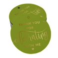 thumbnail image 1 of Inkdotpot 50 Pack Thank You For Celebrating With Me Birthday Favor Paper Tags Craft Real Gold Foil Hang Tags, 1 of 6