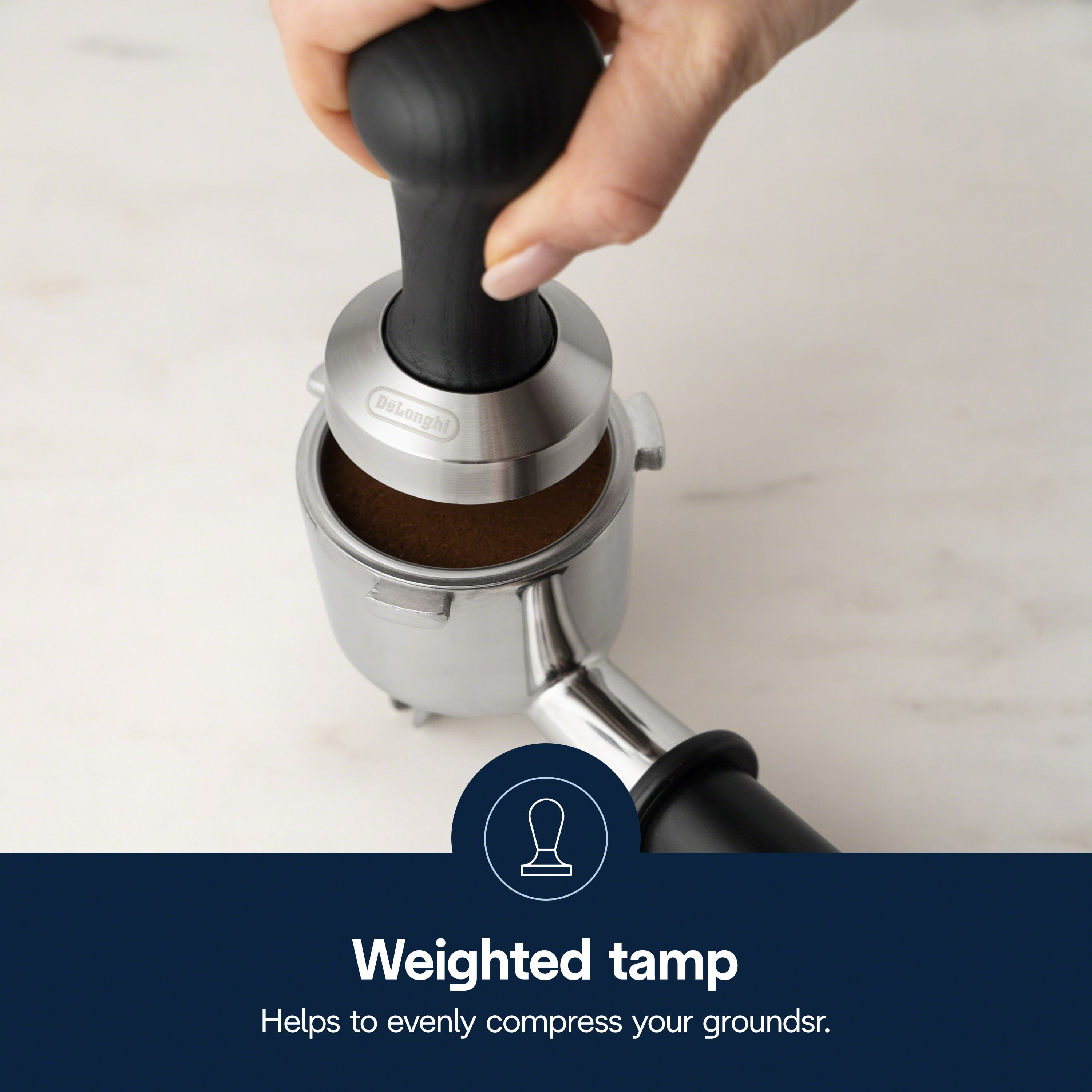 DLSC080 - DeLonghi Black Wood Tamper