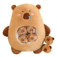 thumbnail image 2 of lionlar Capybara Toy Cartoon Collectible Cute Capybara Stuffed Animal for Kids Brown, 2 of 9