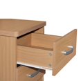 thumbnail image 4 of Pemberly Row Contemporary Faux Wood 2 Drawer Nightstand in Beech, 4 of 7