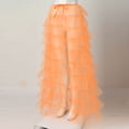thumbnail image 4 of Jupe Longue Plissée Taille Haute à Volants en Tulle pour Femmes, 4 of 5