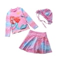 thumbnail image 1 of Baby/Toddler Girls Mermaid Swimsuit Rashguard Set Long Sleeve UPF 50+ ,CM25-5BT Size 6T, 1 of 5