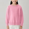 thumbnail image 4 of Children Sweater Knitted Round Neck Solid Pullover Boys Girls, 4 of 4