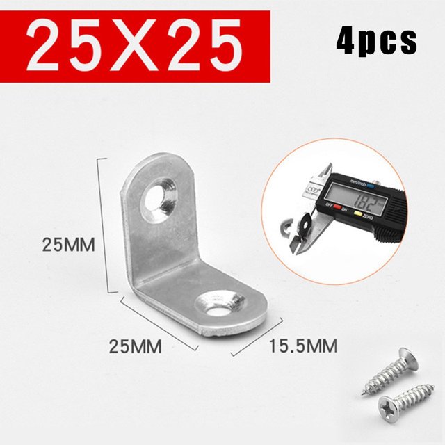 4 Supports d'Angle en Acier Inoxydable à Angle Droit Supports d'Entretoise en Forme de L
