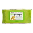 thumbnail image 1 of Petkin Bamboo Eco Petwipes, 80 Wipes, 1 of 1
