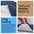 thumbnail image 2 of GORILLA GRIP Chenille Bath Rug 24x17, Rubber Back Quick Dry Washable Microfiber Bathroom Mats, Navy, 2 of 8
