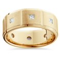 thumbnail image 1 of F/VS Mens .75ct Princess Cut Diamond Wedding Ring Band Lab Grown, 1 of 2