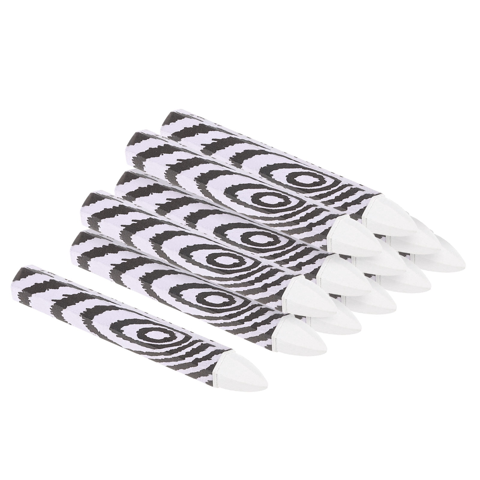 Unique Bargains Lumber Marking Hex Wax Crayons White (12 Count)