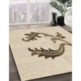 thumbnail image 3 of Ahgly Company Tapis d'Intérieur Lavable en Machine Carré Transitionnel Pérun Brun, 4 Pieds Carré, 3 of 7