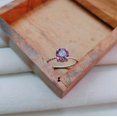 thumbnail image 3 of Created Alexandrite Ring, 925 Sterling Silver Ring, Alexandrite Ring, Color Change Stone Ring, Round Cut Alexandrite Ring, Ring for Gift Wedding Gift, 3 of 3