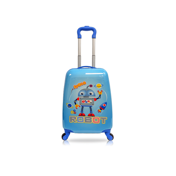 TUCCI Italy - Valise Rigide pour Enfants 18 Pouces Space-robo Luggage pour Tout-Petits à Roulettes