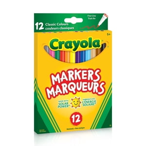 Crayola Marqueurs de ligne fine, 12 Nombre