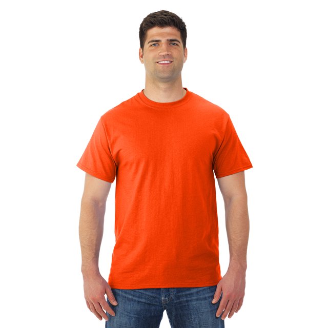 Jerzees T-Shirt à Manches Courtes pour Hommes DRI-POWER Active, TG, Orange Brûlé