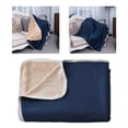 thumbnail image 3 of Oversized Machine Washable modern Bedding Sleep Navy Blue, 3 of 8