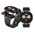 thumbnail image 3 of Thinsony Full Round Touch Mechanical Button Operations Long Battery Life Smart Watch Smart Watch With Earbuds golden, 3 of 6