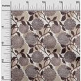 thumbnail image 2 of oneOone Tissu Cambric Coton Marron Clair Floral Rétro Matériel de Robe Tissu Imprimé Tissu au Mètre 42 Pouces de Large, 2 of 5