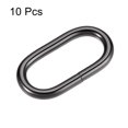 thumbnail image 3 of Unique Bargains Black Iron Electroplating Oval Buckles 10 Pack, 3 of 4