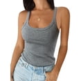 thumbnail image 1 of DYMADE Camisole à Bretelles Sans Manches pour Femmes, Encolure Dégagée, 1 of 2