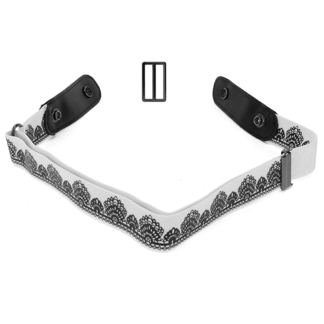 Elastic Belt, Unisex Comfortable Soft Practical Waist Belt Durable For Men For Stretch Belt Strap For Women For Clothes Accessory Printing White