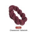 thumbnail image 3 of Unique Bargains 11Ft Cheesecloth Table Runner 35 x 134 Inch Rustic Gauze Tablecloth, Burgundy, 3 of 7