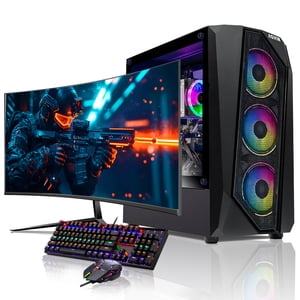 Jeu PC Joueur / Modifier le bureau - RTX 3050 8GB ~ 24 Moniteur de jeu de pouce ~ Intel Core i7 Processeur 16GB DDR4 RAM 1TB NVMe SSD Windows 11 Pro WIFI ~ AQ30