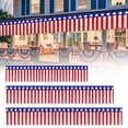 thumbnail image 2 of BINGLI Guirlande Patriotique à Franges en Feuille avec Fini Métallique - Serpentins Suspendus Rouges, Blancs et Argentés pour Jupes de Table du 4 Juillet, Décorations de Fête du Memorial Day (Options de 3 Longueurs), 2 of 9