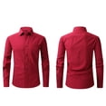 thumbnail image 1 of Dress Shirts for Men with Pocket Long Sleeve Big & Tall Tshirts Shirt Button-Down Collared Wrinkle-Free Solid Color Business Work Tops, 1 of 5