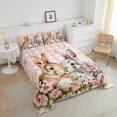 thumbnail image 4 of Erosebridal Easter Rabbit Bedding Twin Comforter Set,Cute Eggs Down Comforter,Girly Plaid Room Decorative,Reversible,Lightweight,2-Piece, 4 of 7