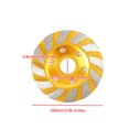 thumbnail image 2 of Amdohai 4in Diamond Segment Grinding Wheel Angle Grinder Disc for Granite Stone Marble Masonry Concrete Cut, 2 of 7