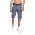 thumbnail image 1 of Dark Black Men's Belted Cargo Shorts, 1 of 6